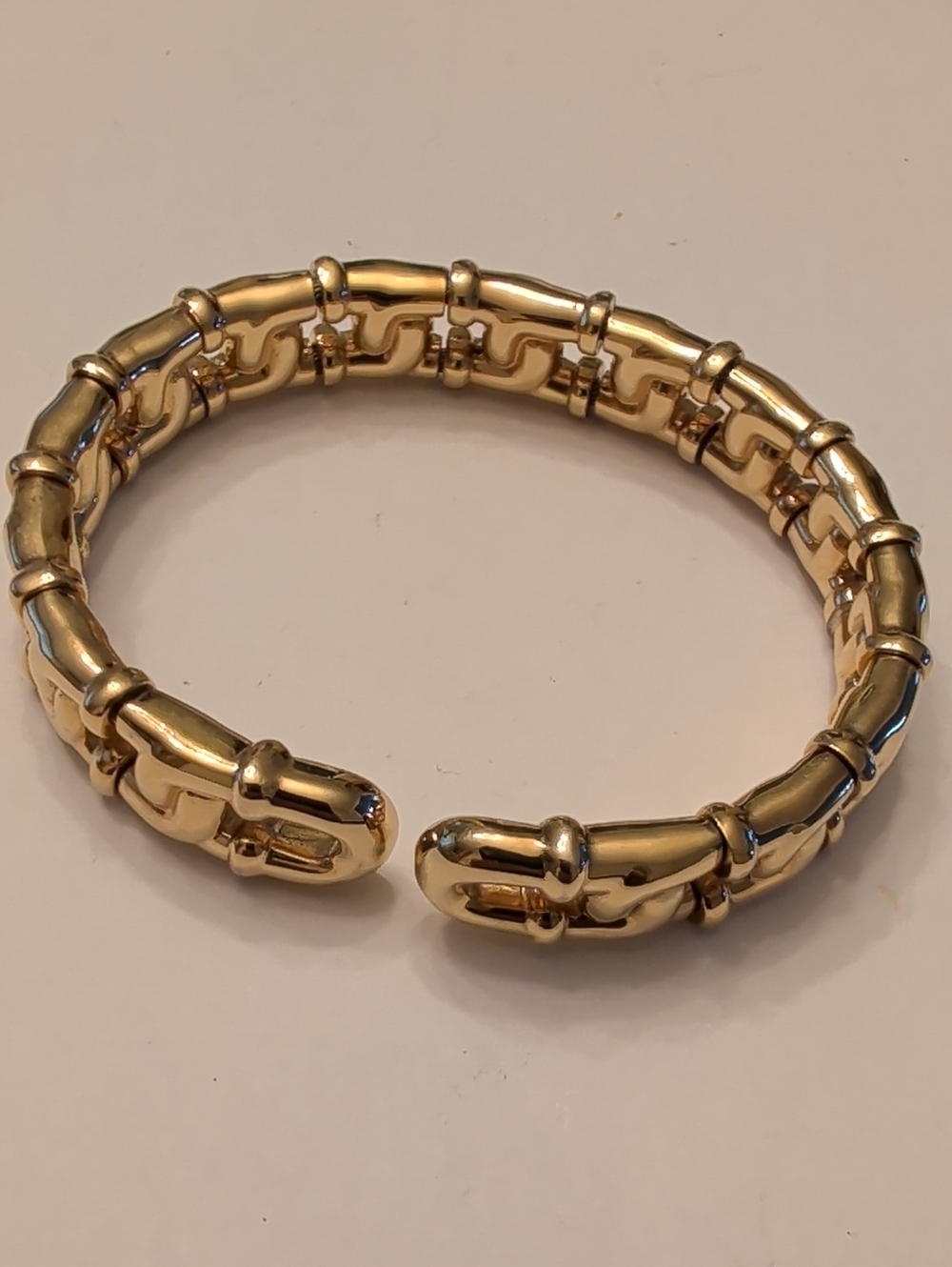 Joan Rivers Polished Gold Linked Cuff Bracelet
